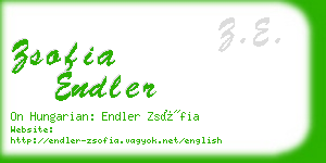 zsofia endler business card